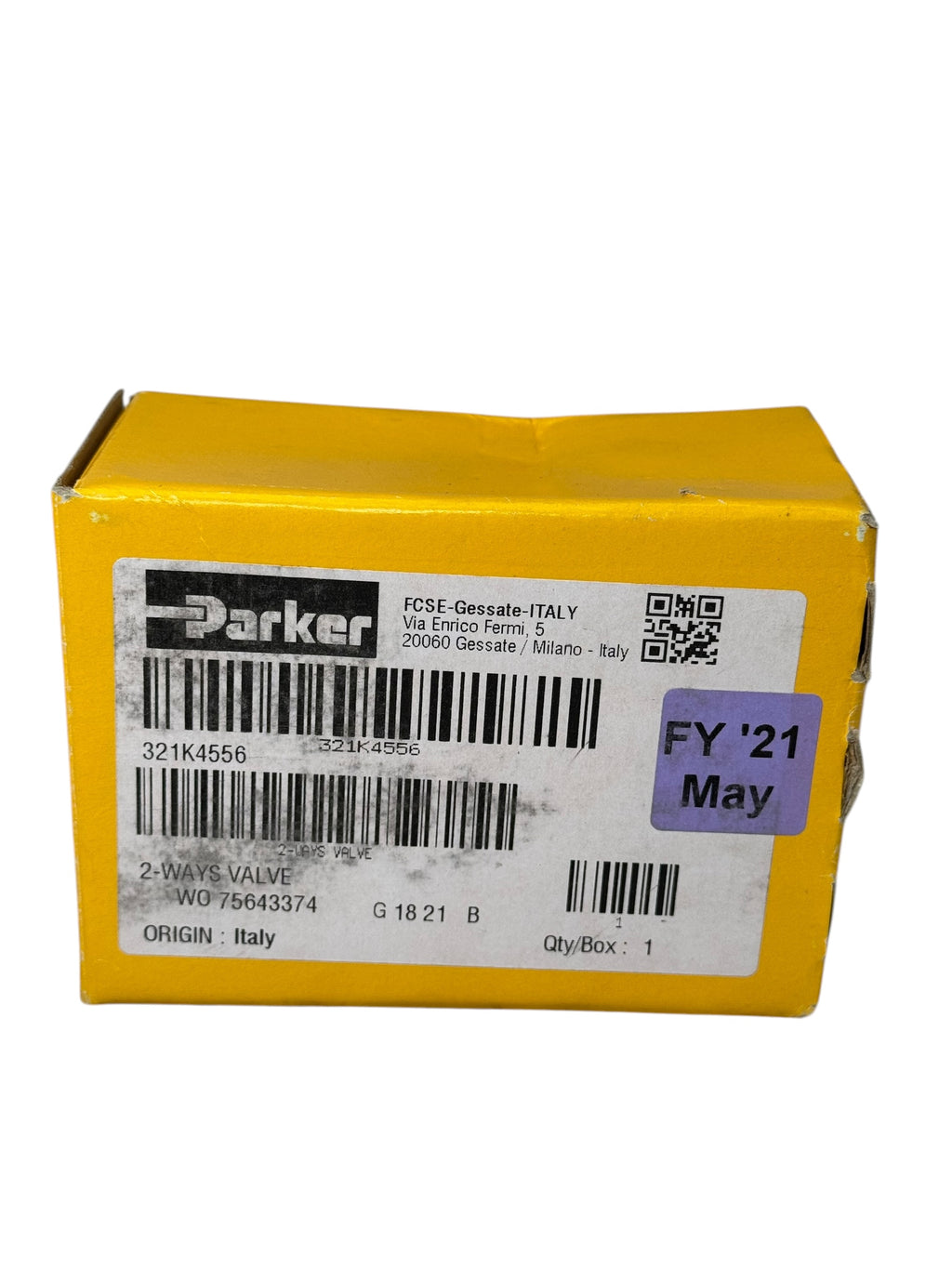 Parker Lucifer 321K4556 2-Wege Ventil G1/2” Messing Edelstahlkolben