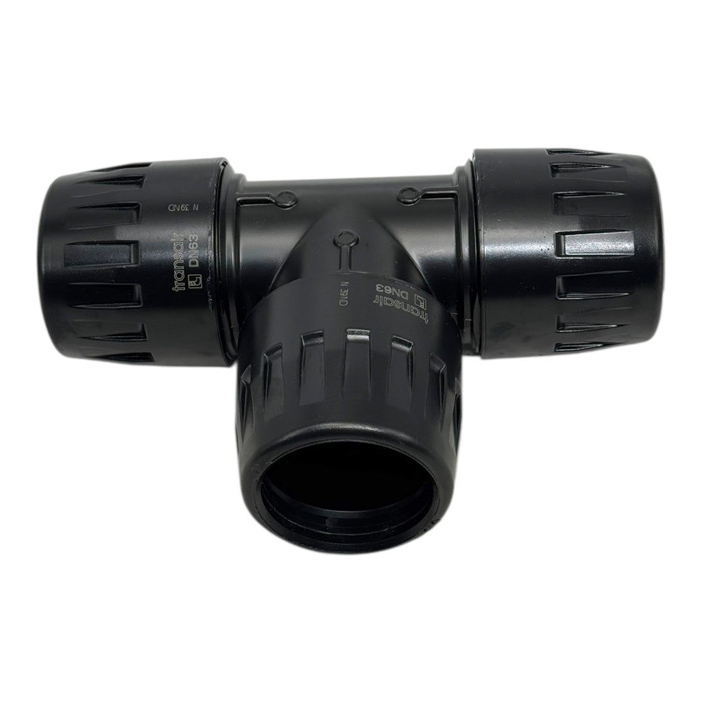 Parker Transair 6604 63 00 T-Stück DN63 Rohrverbinder PE-Fitting Druckluft