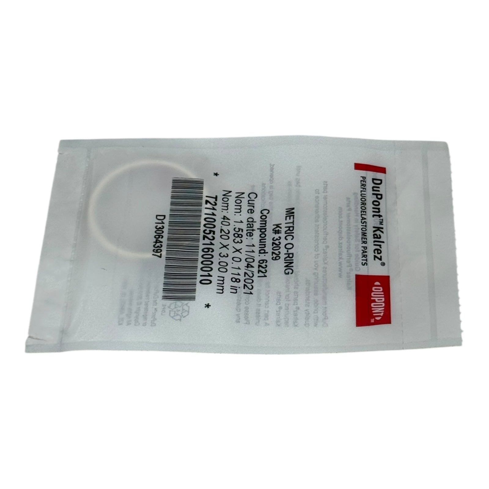 DuPont Kalrez K32029 O-Ring 40,2×3 mm 6221 Perfluoroelastomer FFKM Dichtung