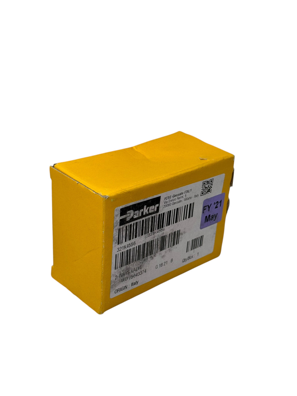 Parker Lucifer 321K4556 2-Wege Ventil G1/2” Messing Edelstahlkolben