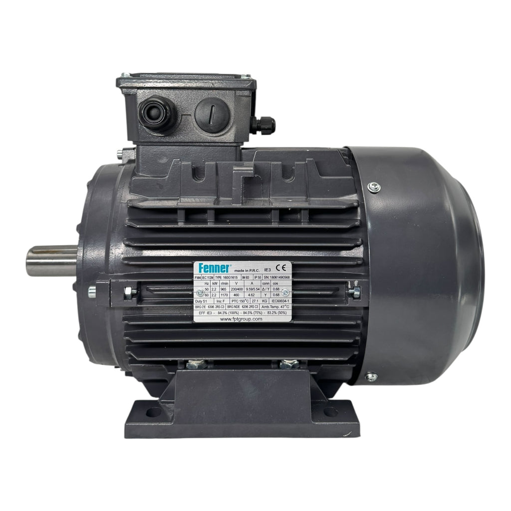 Fenner Elektromotor 2,2kW 112M-6 B3 IE3 230/400V 965rpm IP55 50Hz / 60Hz Unused