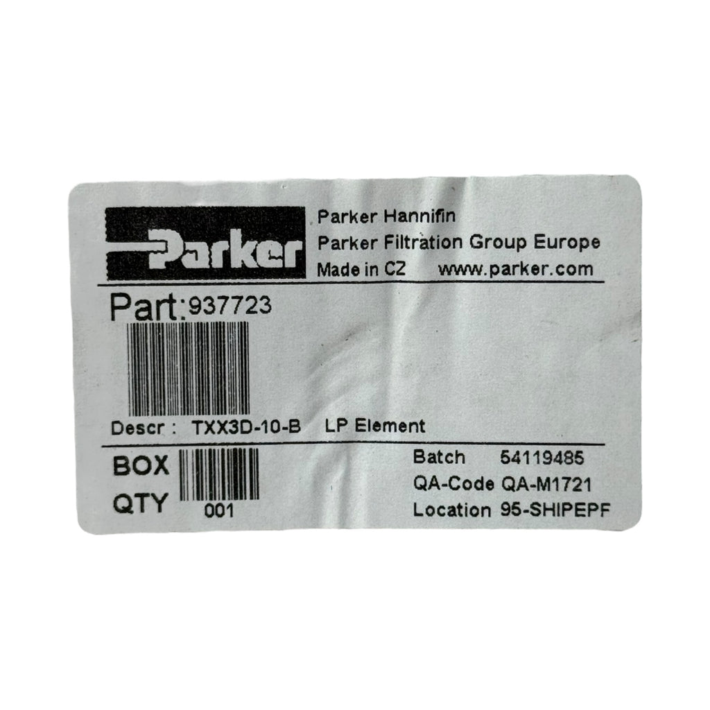 Parker 937723 TXX3D-10-B Hydraulikfilterelement LP Filtereinsatz