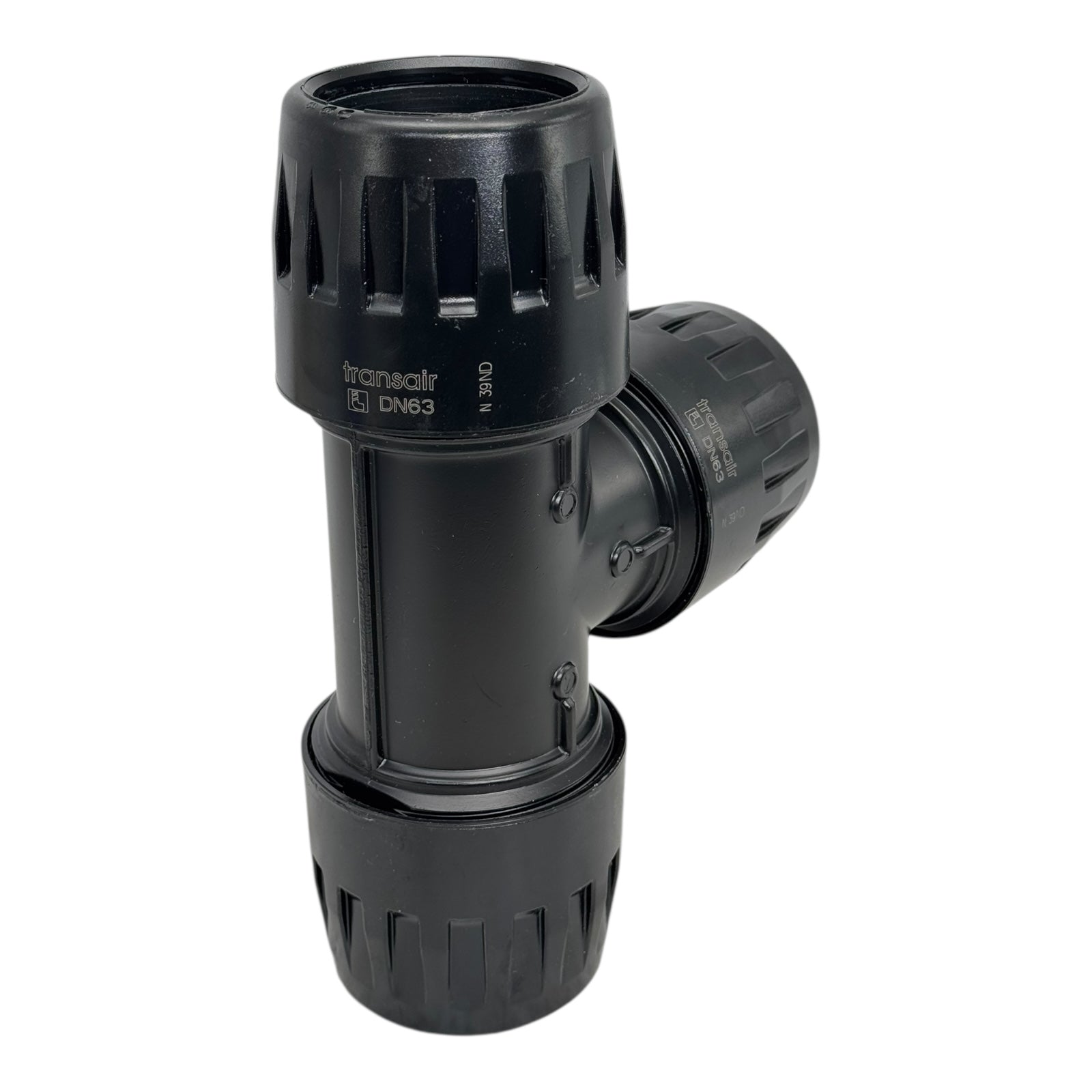 Parker Transair 6604 63 00 T-Stück DN63 Rohrverbinder PE-Fitting Druckluft