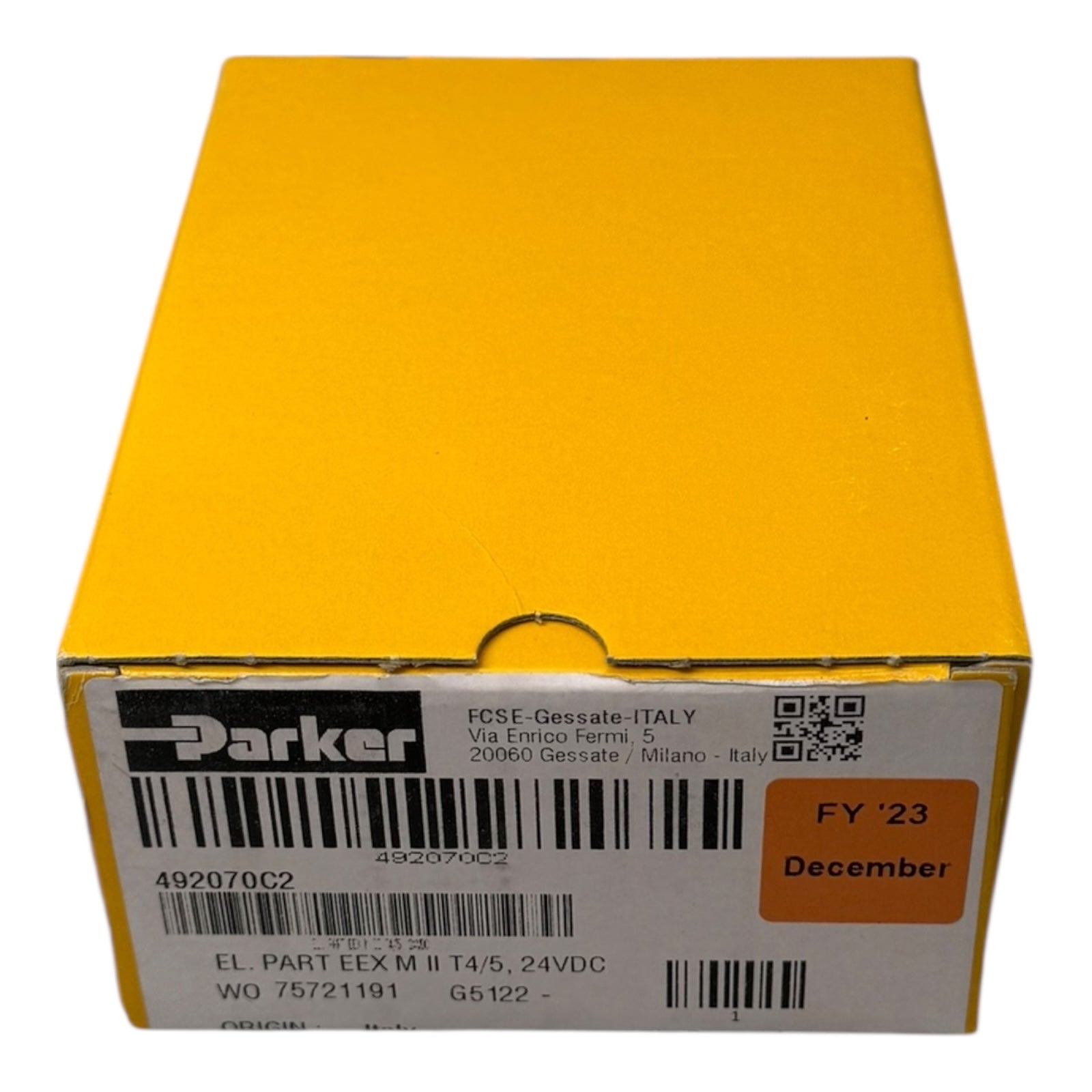 Parker 492070C2 Magnetspule ATEX Ex m II T4 24VDC 368mA Solenoid Coil