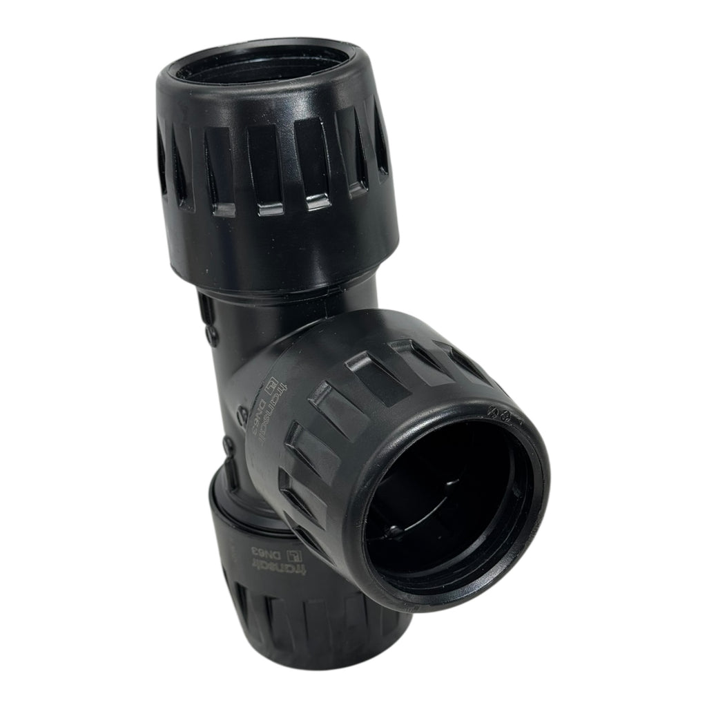 Parker Transair 6604 63 00 T-Stück DN63 Rohrverbinder PE-Fitting Druckluft