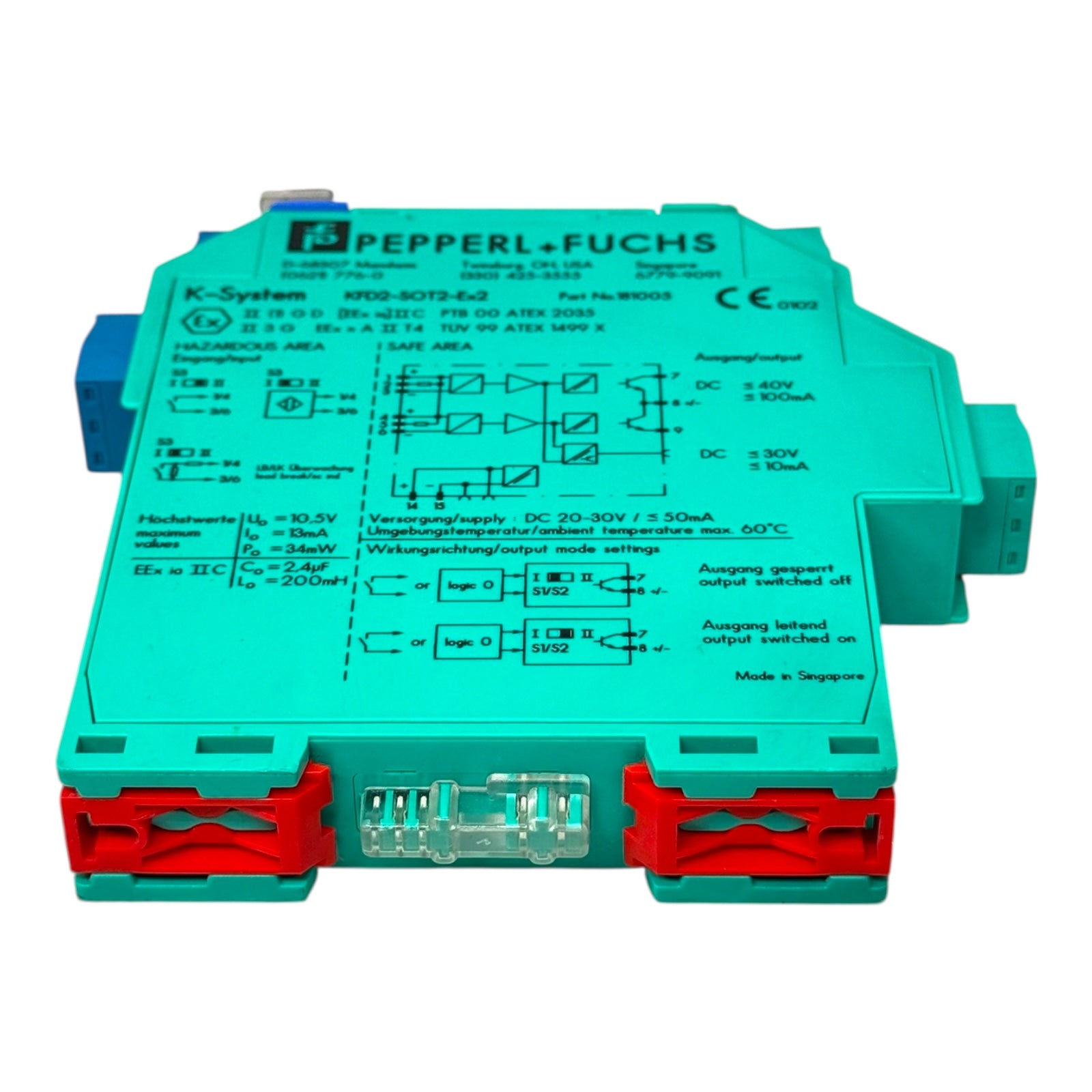 Pepperl+Fuchs KFD2-SOT2-Ex2 181005 Trennschaltverstärker K-System ATEX SIL