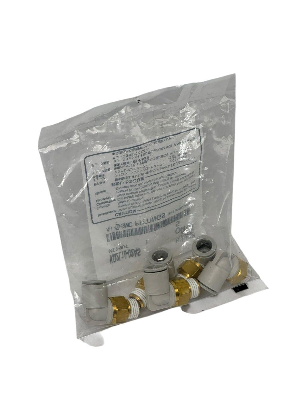 5x SMC KQ2L10-02AS Winkel-Steckverbinder Pneumatik 10 mm–R1/4” Messing/PT