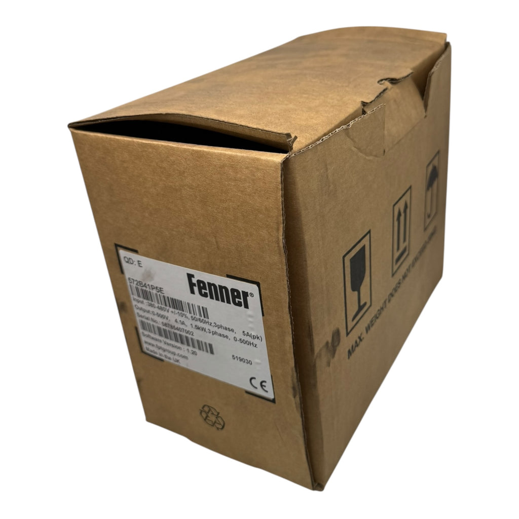 Fenner 572B41P5E Frequenzumrichter 1,5kW 0–500V 3-Phasen Quickdrive E Unused