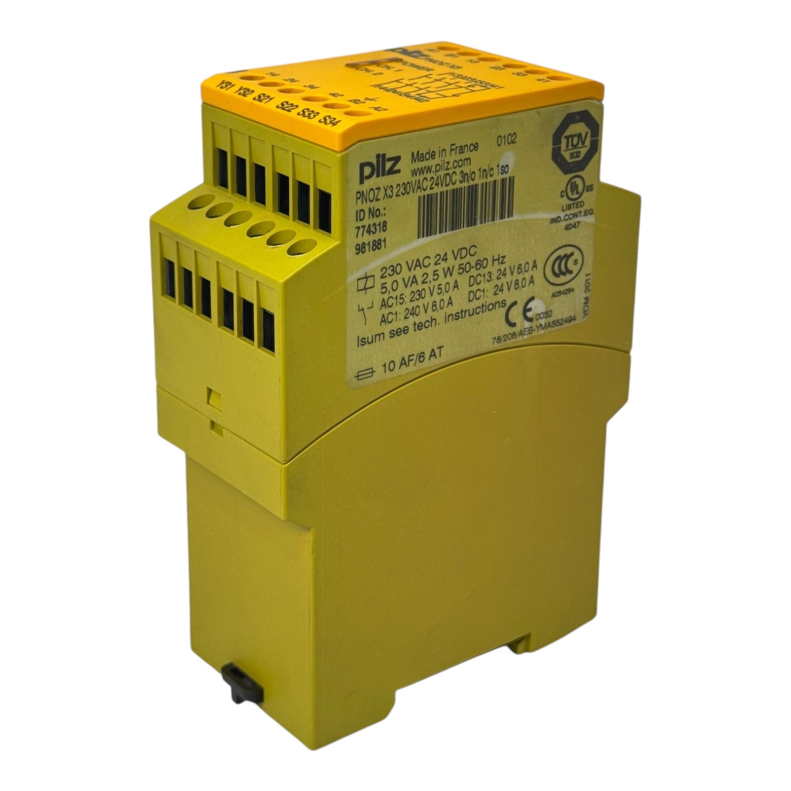 Pilz PNOZ X3 Sicherheitsrelais 774318 230VAC 24VDC 3no 1nc