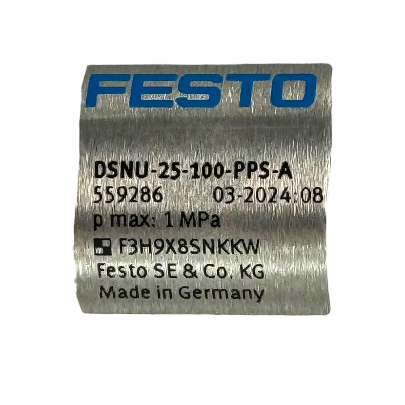 Festo DSNU-25-100-PPS-A 559286 Pneumatikzylinder 25mm Kolben 100mm Hub PPS