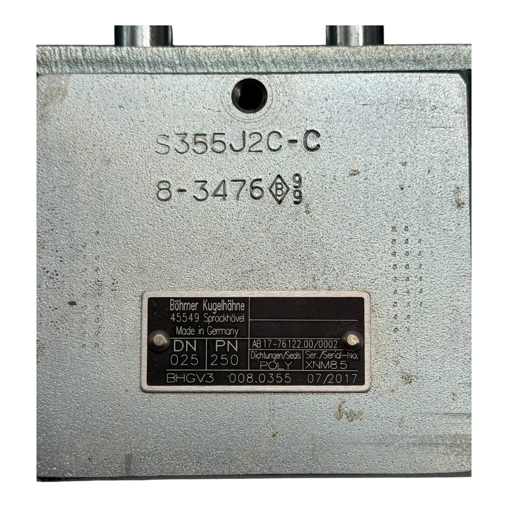 Econ Böhmer BHGV3008.0355 DN25 PN250 Pneumatik Antrieb Fig.7902 3009MD024W3
