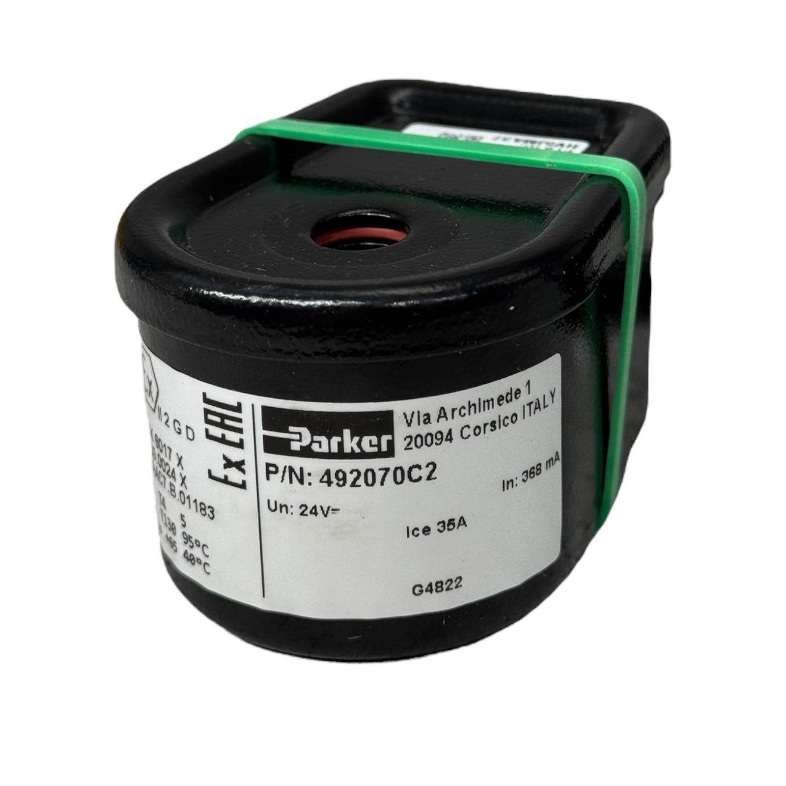 Parker 492070C2 Magnetspule ATEX Ex m II T4 24VDC 368mA Solenoid Coil