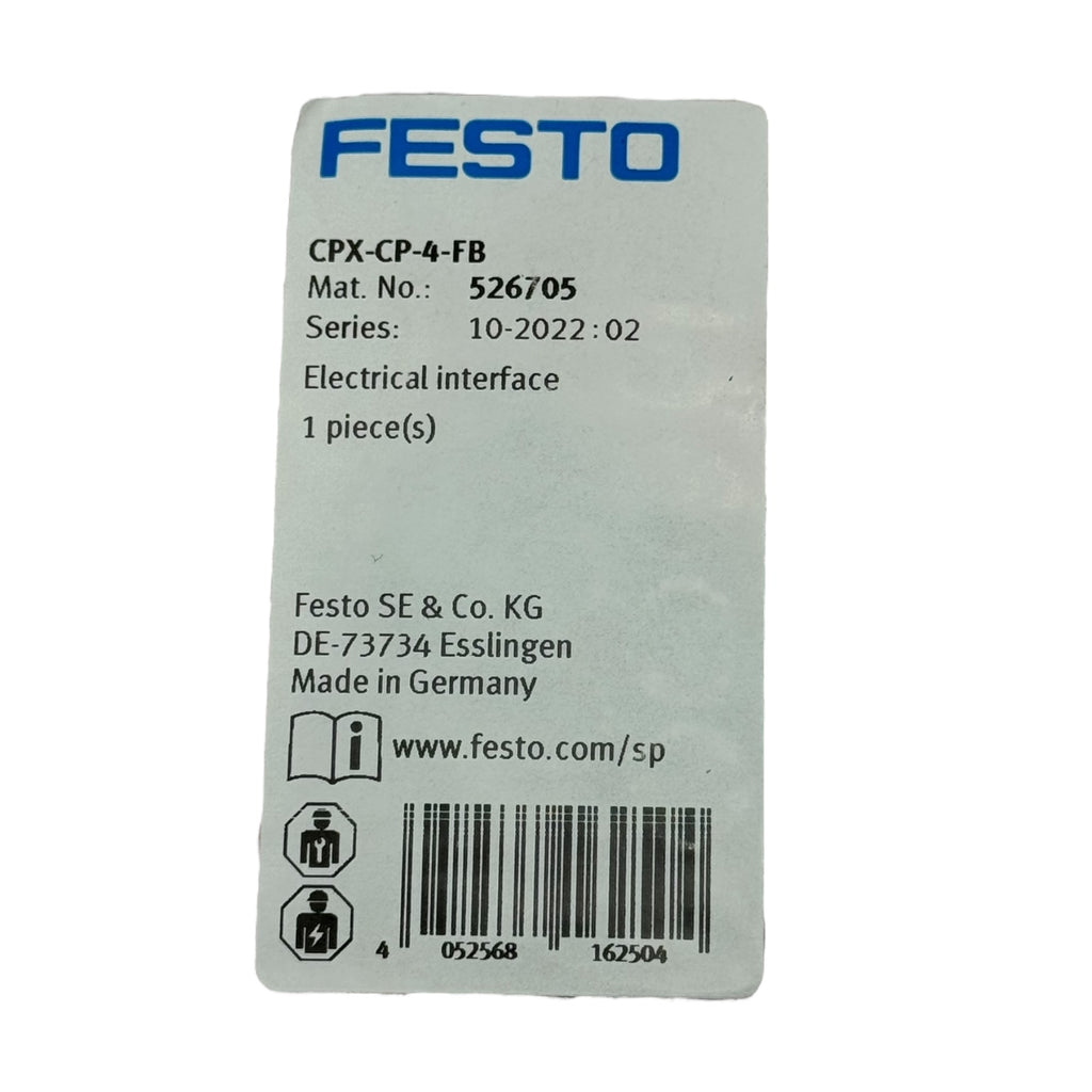 Festo CPX-CP-4-FB Interface Modul 526705 + Schrauben CPX-M-M3X22-4X