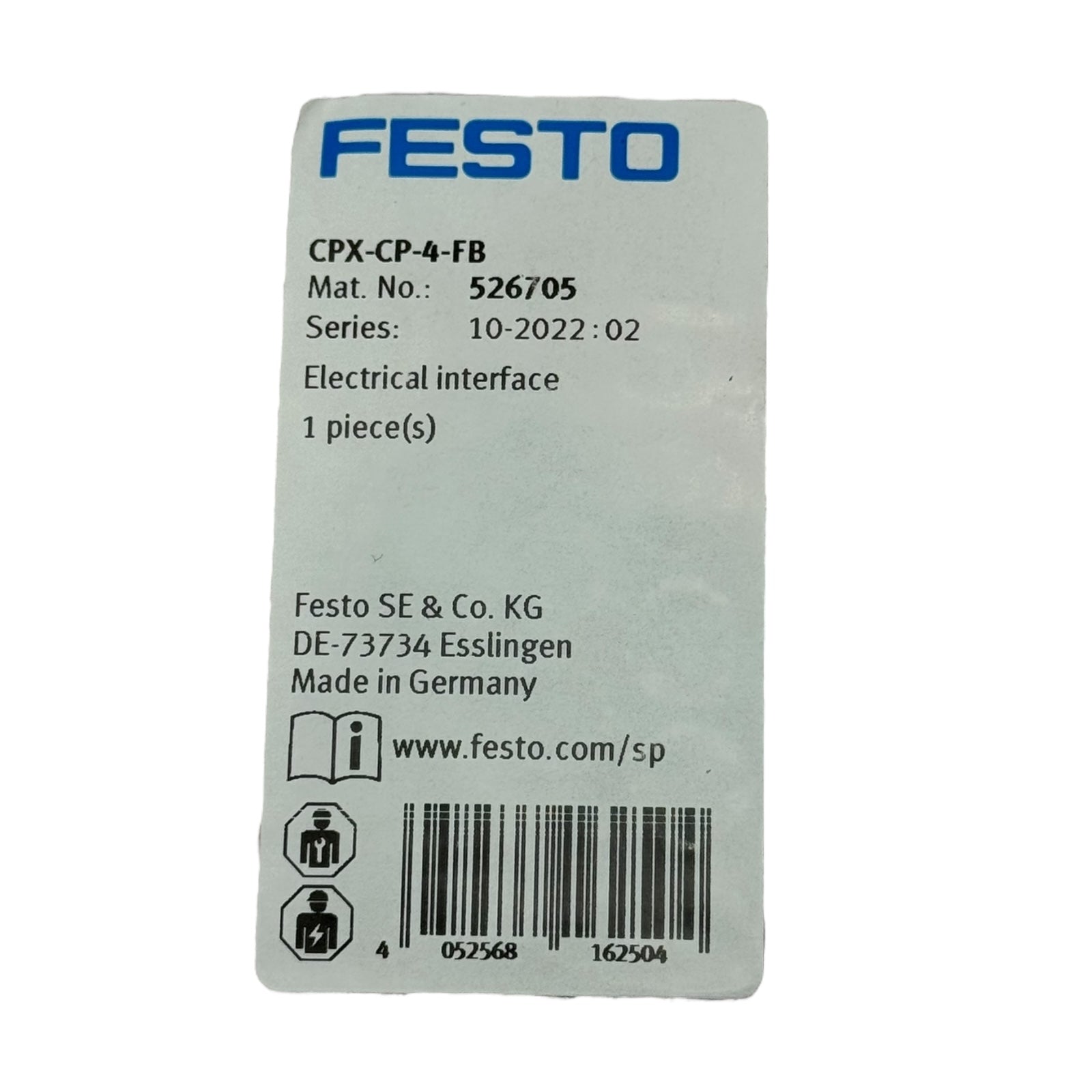 Festo CPX-CP-4-FB Interface Modul 526705 + Schrauben CPX-M-M3X22-4X