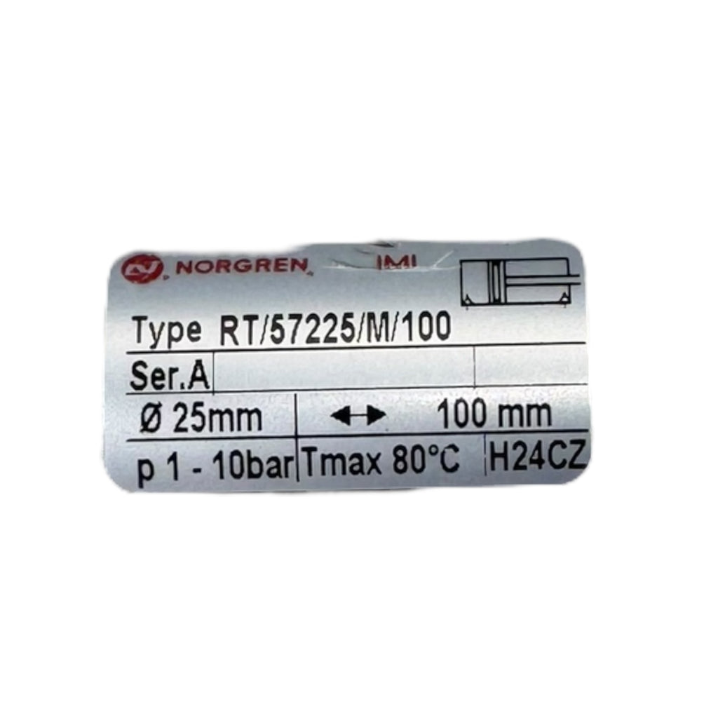 Norgren RT/57225/M/100 Pneumatikzylinder Ø25x100mm 10bar ISO Kolben H24CZ 80 °C