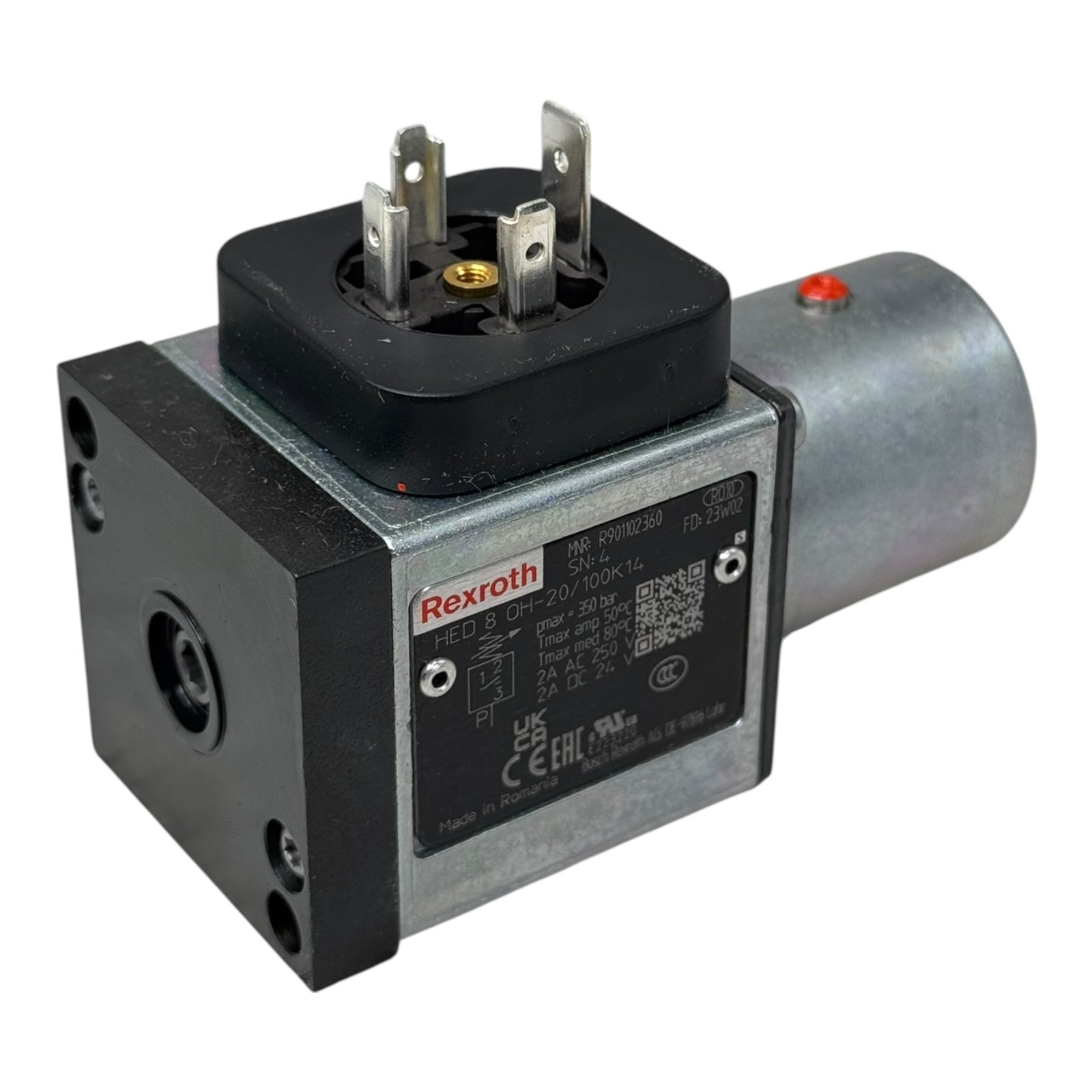 Bosch Rexroth HED8OH-20/100K14 Druckschalter R901102360 Hydraulik 350bar