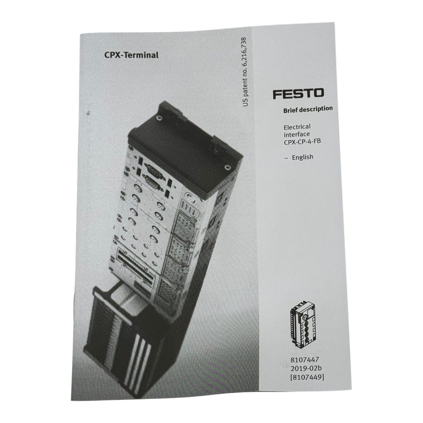 Festo CPX-CP-4-FB Interface Modul 526705 + Schrauben CPX-M-M3X22-4X