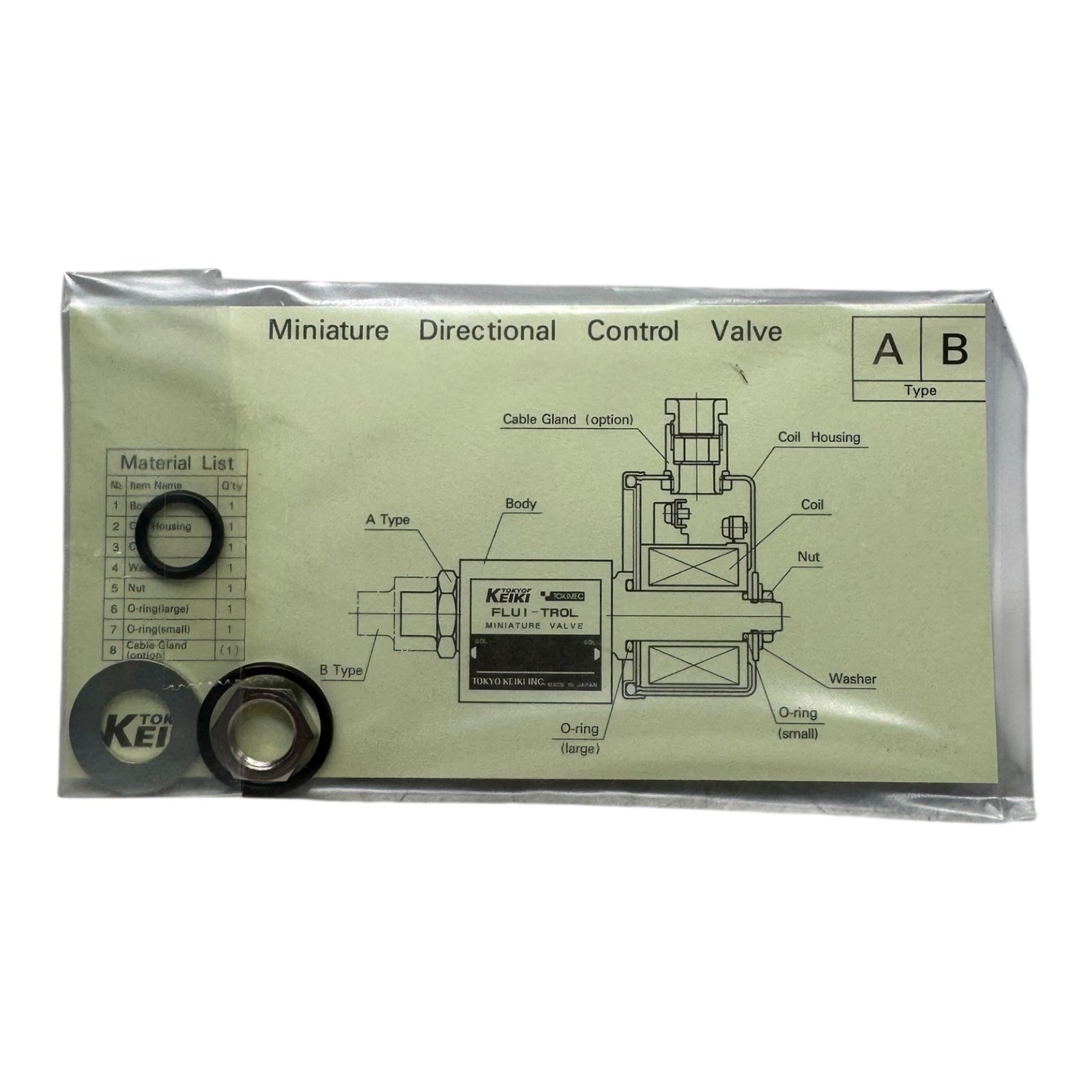 Tokyo Keiki DG4M4-32A-110AC50-20-JA Magnetventil 110V AC Wegeventil