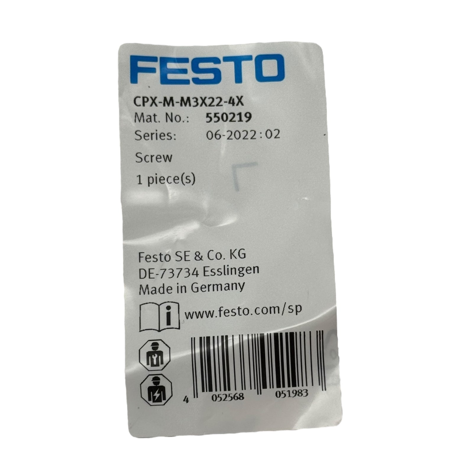 Festo CPX-CP-4-FB Interface Modul 526705 + Schrauben CPX-M-M3X22-4X
