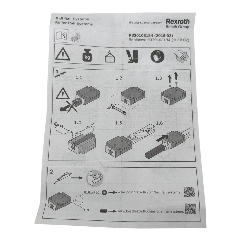 Rexroth R18215322X Linearführungswagen RWD-055-SNH-C3-P-2 Runner Block