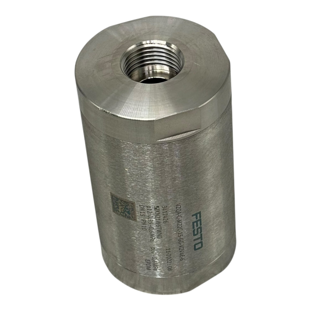 Festo Quetschventil VZQA-C-M22C-15-GG-V2V4E-6 DN15 PN10 EPDM Edelstahl