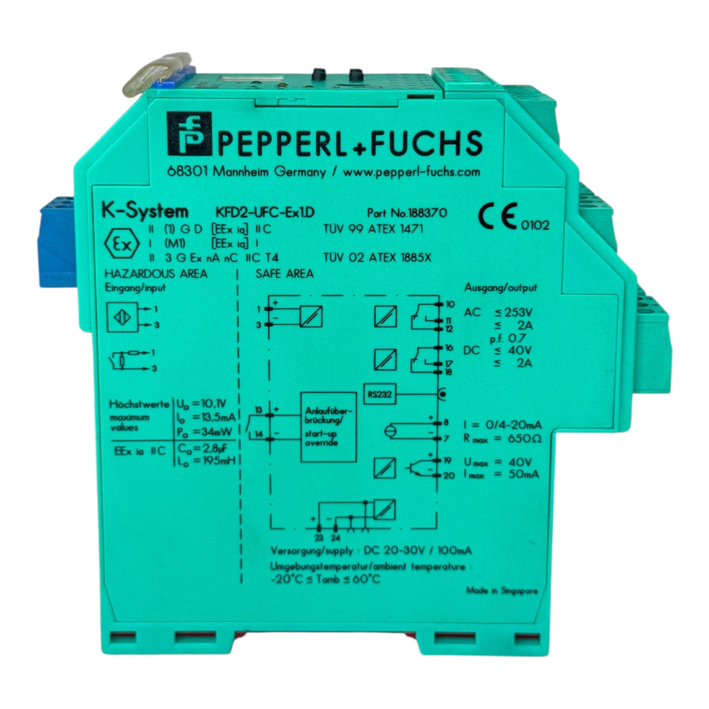 Pepperl+Fuchs KFD2-UFC-Ex1D Frequenzkonverter K-System ATEX 188370