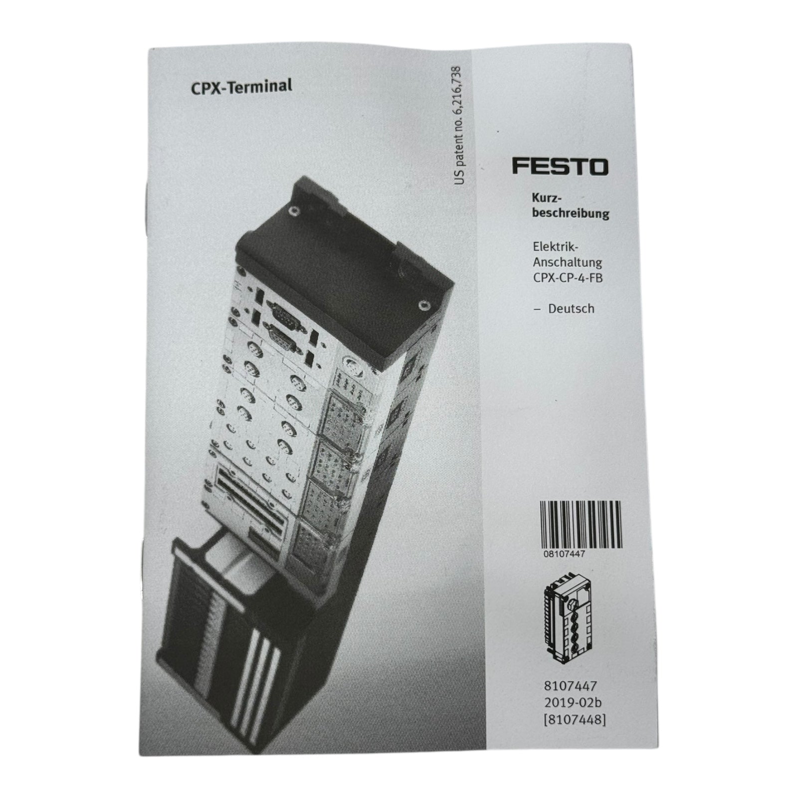 Festo CPX-CP-4-FB Interface Modul 526705 + Schrauben CPX-M-M3X22-4X