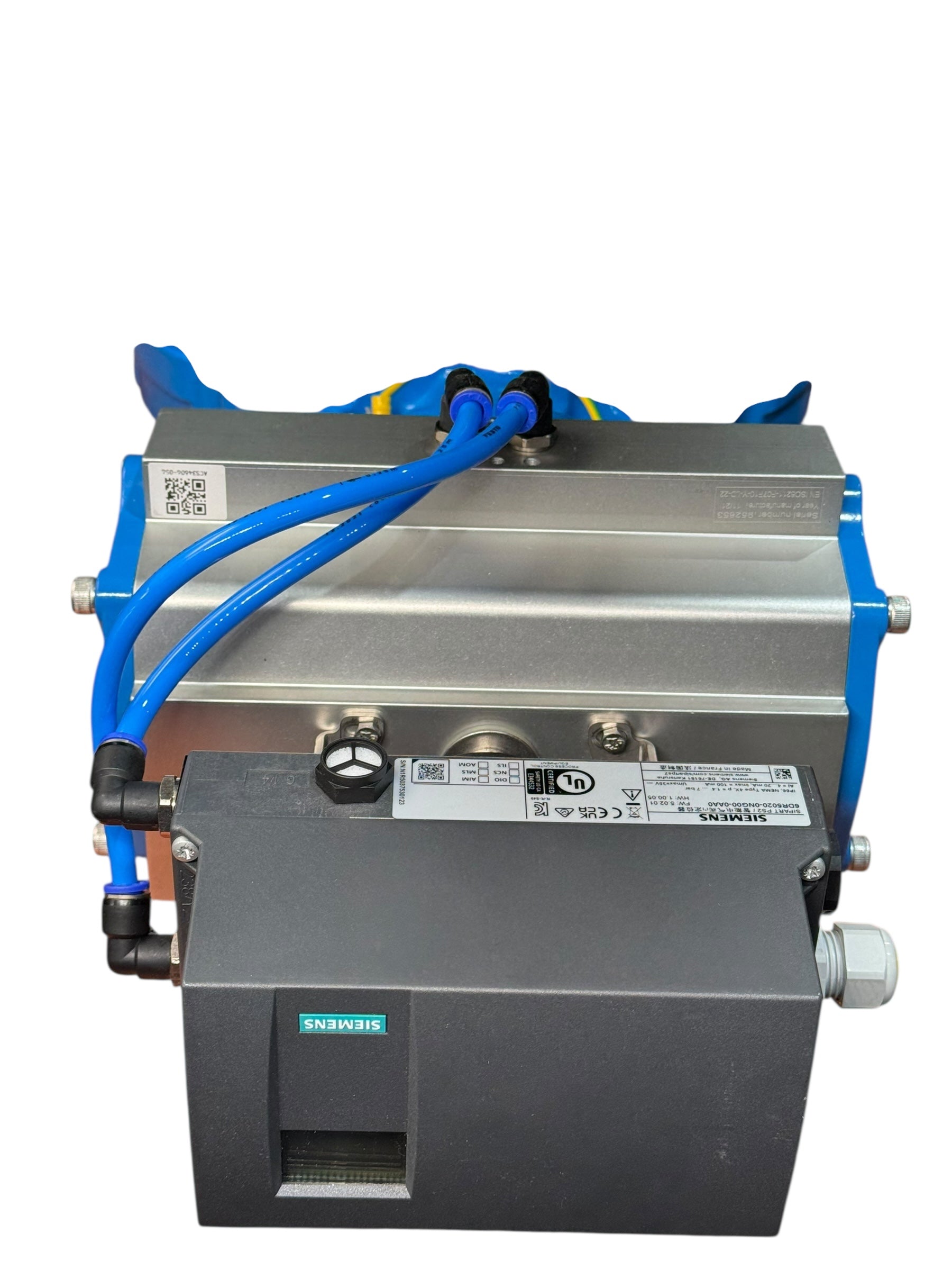 Siemens SIPART PS2 6DR5020 Econ DA300 EX Pneumatik-Klappe DN300 Stellantrieb PN3