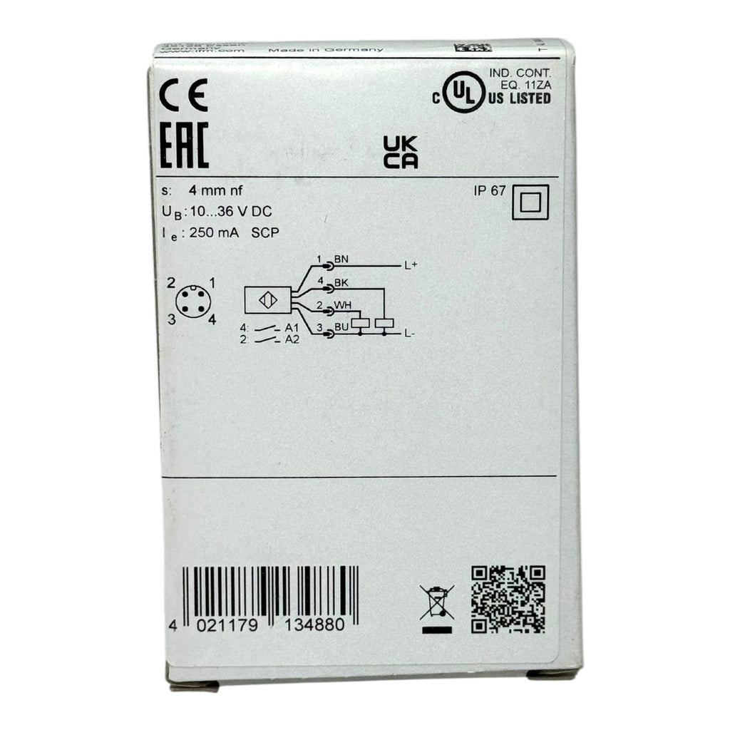 ifm IN5225 Induktiver Sensor M12 10–36 V DC 4 mm nf PNP IP67 Näherungsschalter