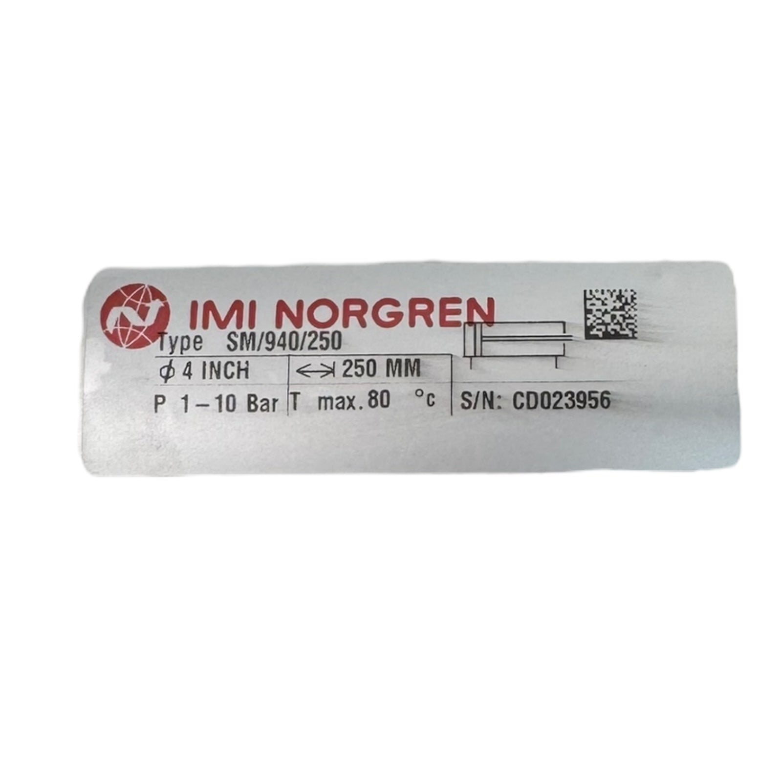 IMI Norgren Pneumatikzylinder SM/940/250 Ø100mm Hub 250mm 10bar Zylinder