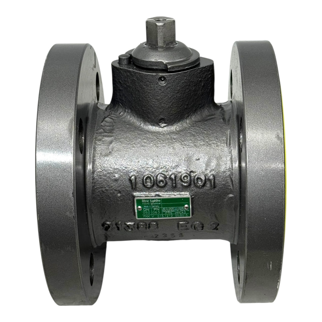 Böhmer Kugelhahn FKKV 015.1212 DN50 PN63 Flanschventil 2” P-TFE RPC42 Stahl