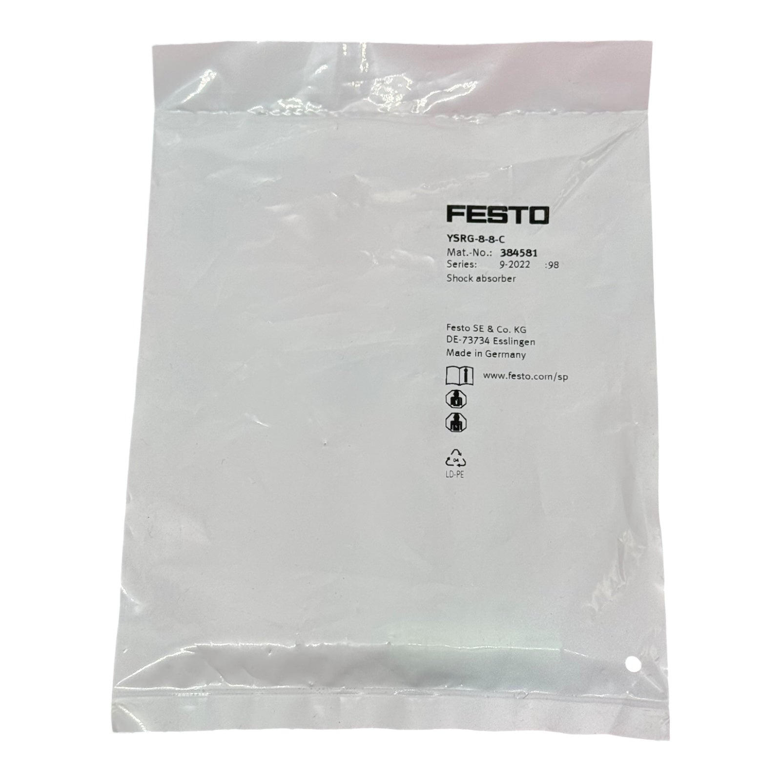Festo YSRG-8-8-C Stoßdämpfer 384581 Pneumatik Dämpfer Industrieautomation