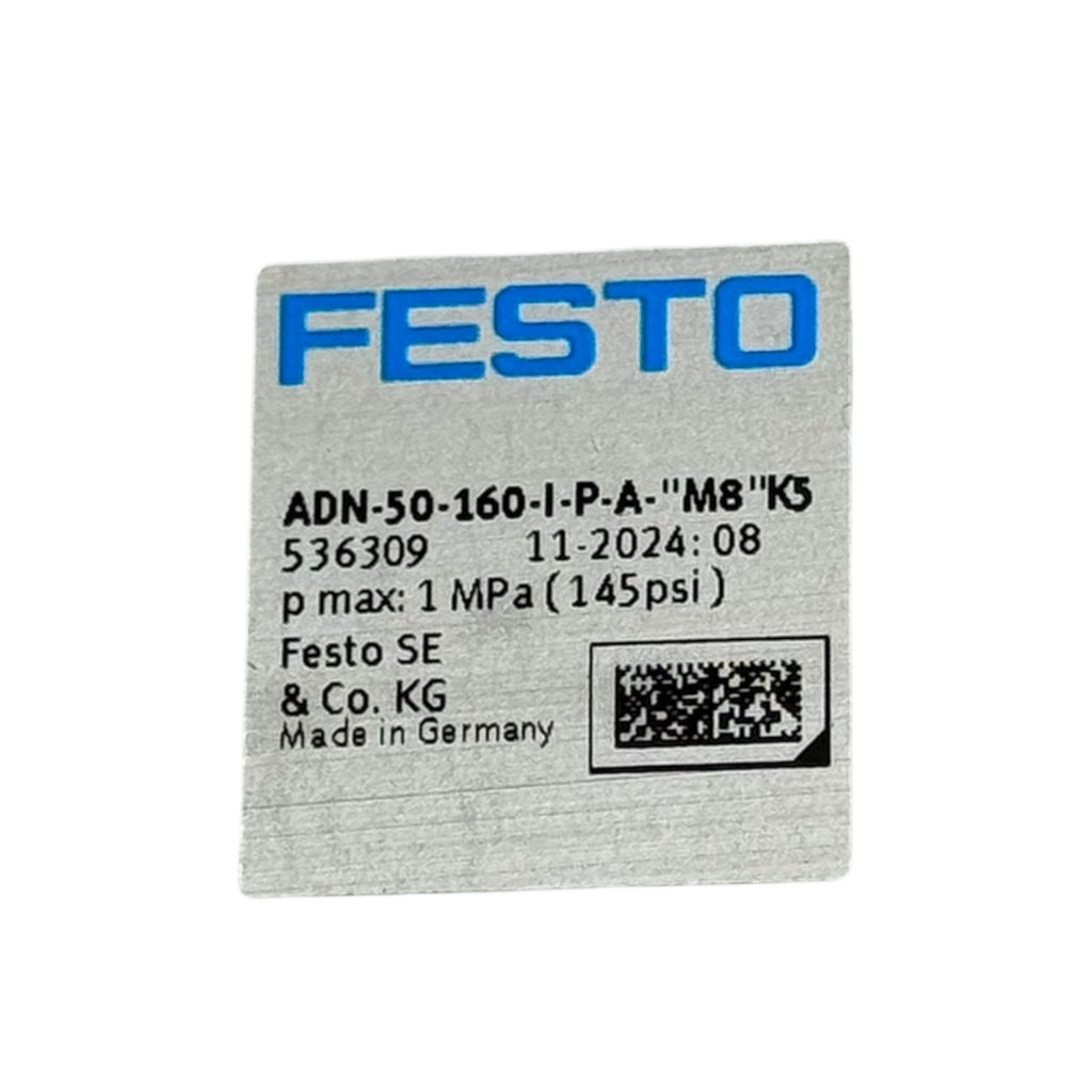 Festo ADN-50-160-I-P-A-M8 Kompaktzylinder 50mm Kolben 160mm Hub Pneumatik 1MPa