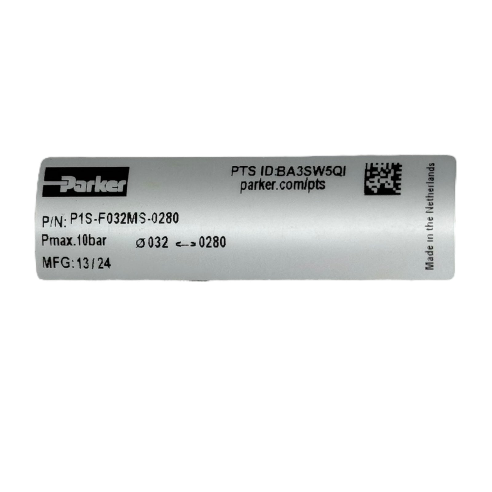 Parker P1S-F032MS-0280 Pneumatikzylinder Ø32mm Hub 280mm Edelstahl 10bar