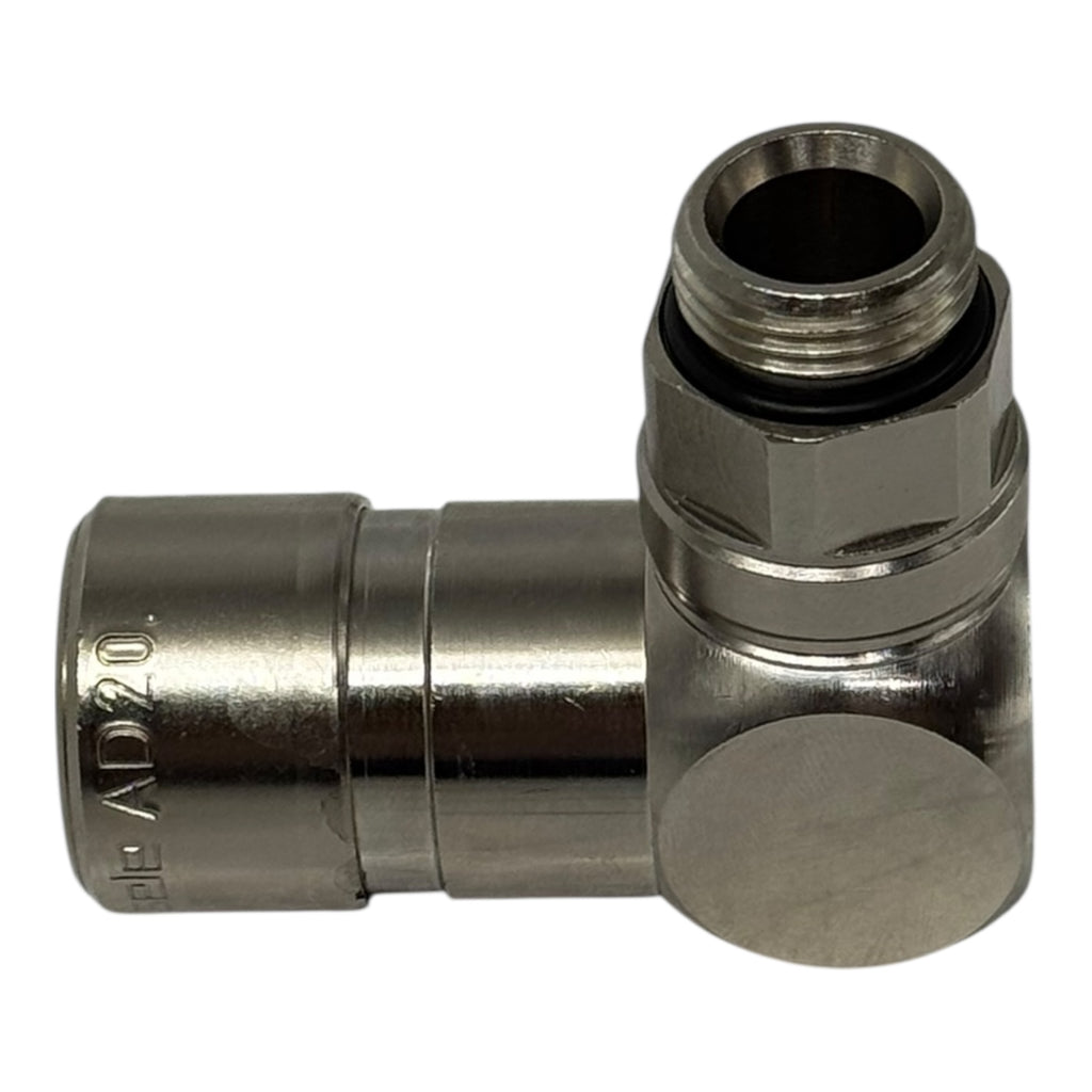 10x Eisele 604-0815 90° Winkelsteckverbinder G1/4 Pneumatikanschluss