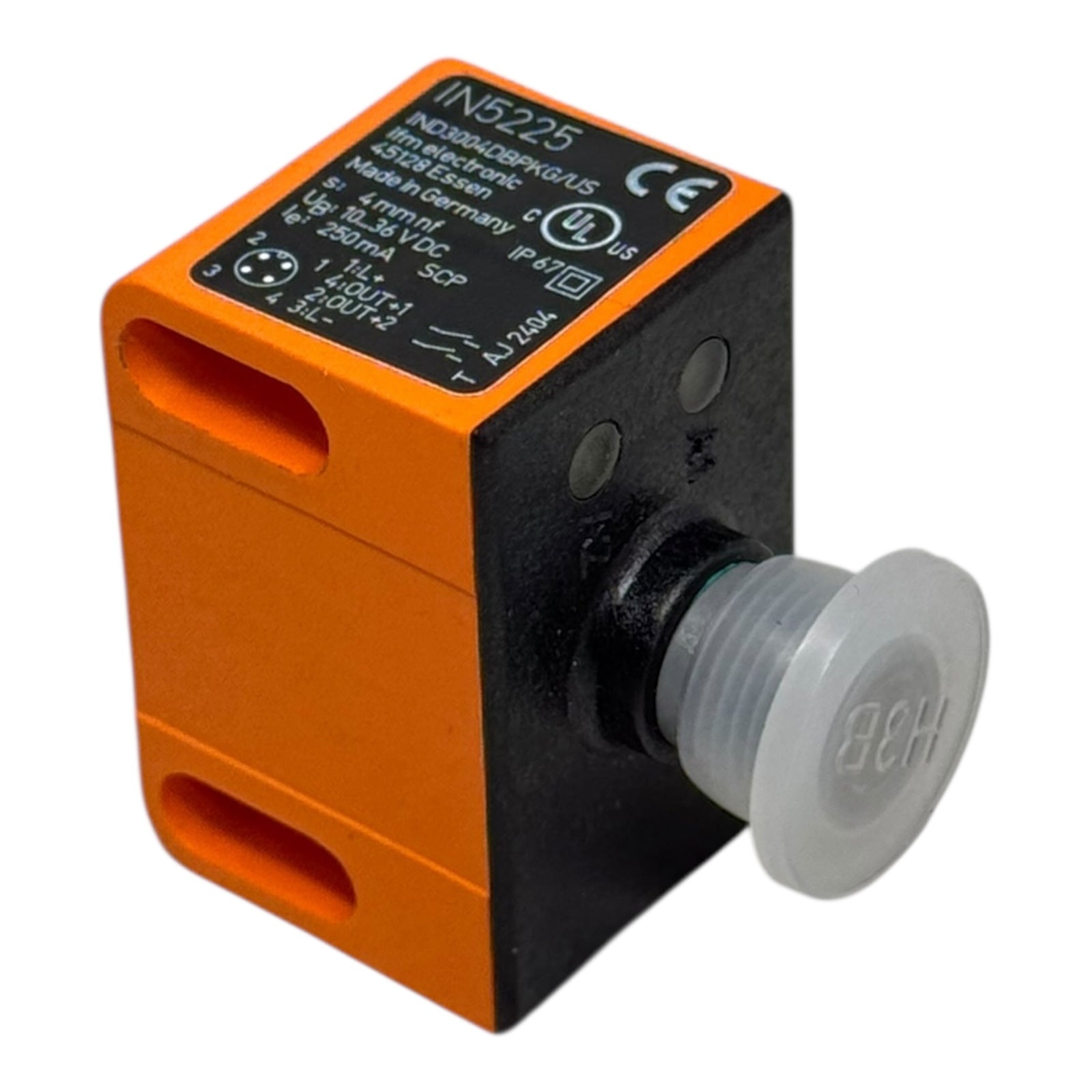 ifm IN5225 Induktiver Sensor M12 10–36 V DC 4 mm nf PNP IP67 Näherungsschalter