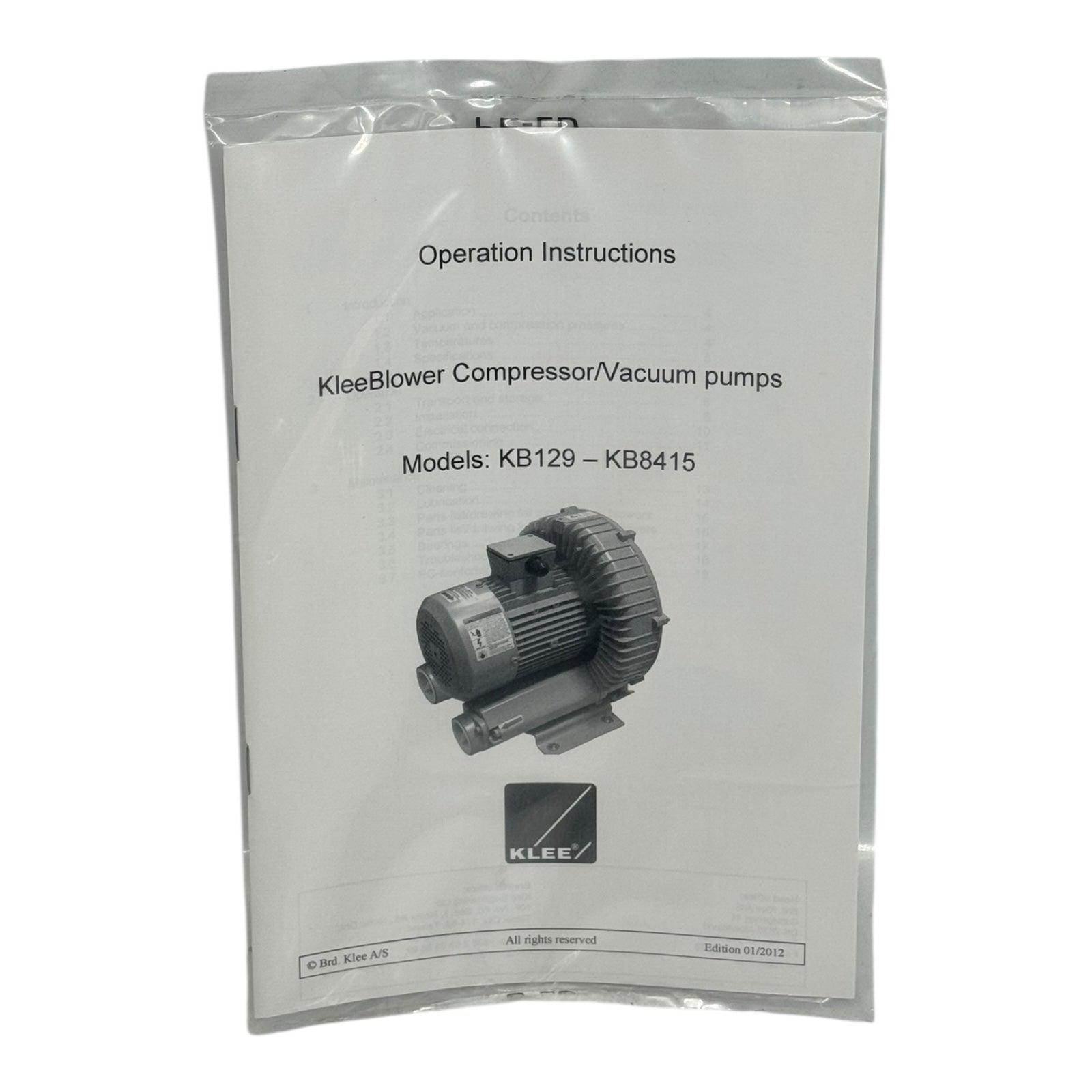 KLEEblower KB-629L Seitenkanalverdichter 3,4/3,7kW 3-Phasen Gebläse IP54
