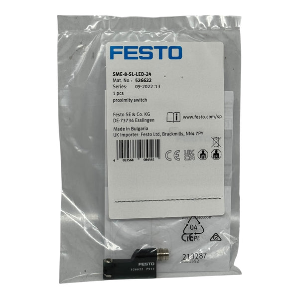 3x Festo SME-8-SL-LED-24 Näherungsschalter 526622 Sensor Proximity Switch