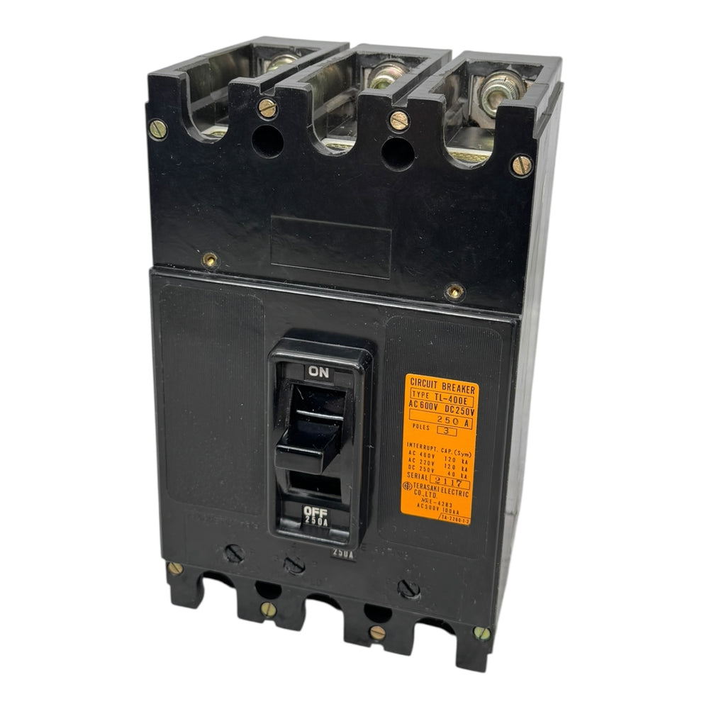 Terasaki TL-400E Leistungsschalter Breaker 250A 3-polig AC600V DC250V AUX
