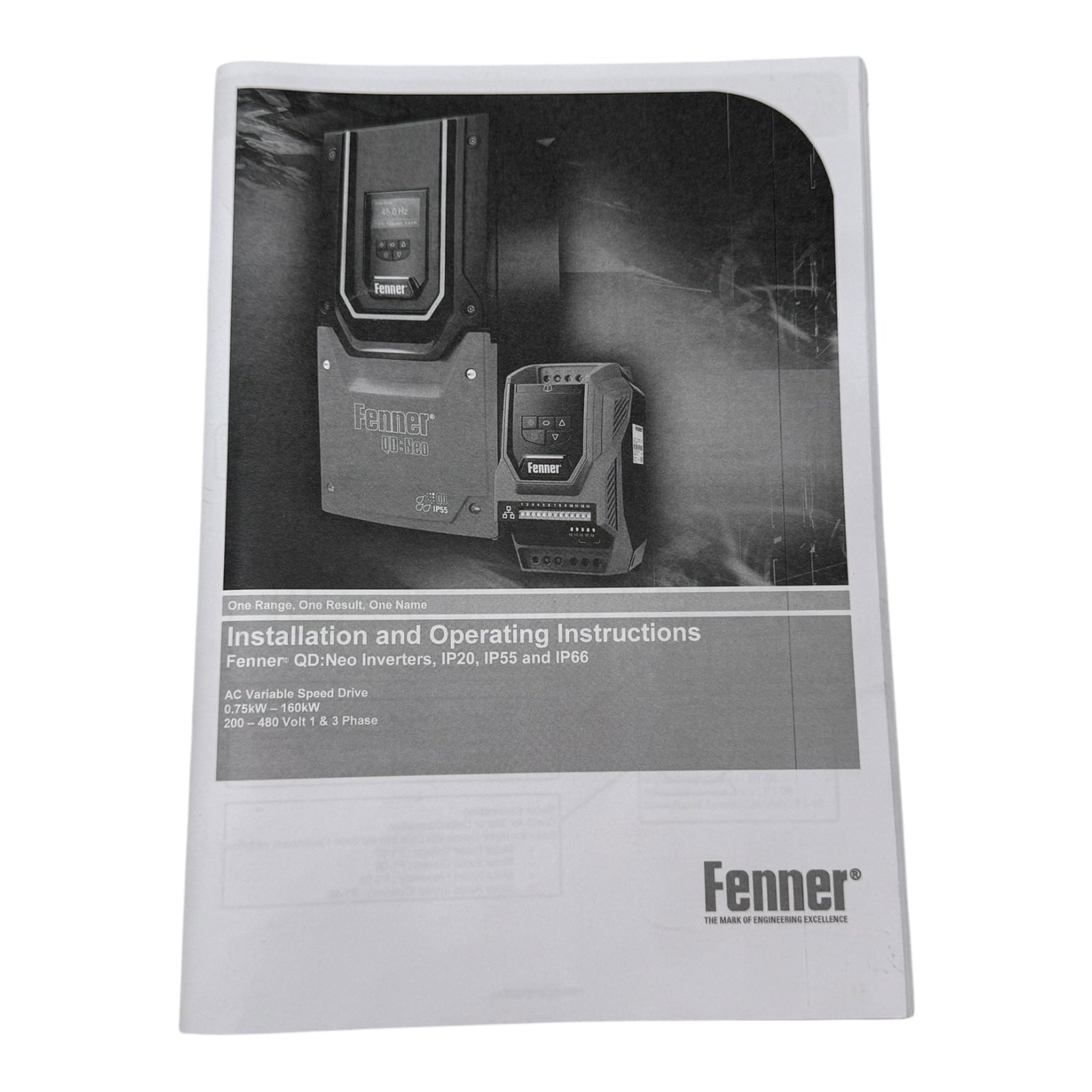 Fenner QD:Neo 572N45P5 Frequenzumrichter 14A 5,5kW 380-480V 3PH UNUSED