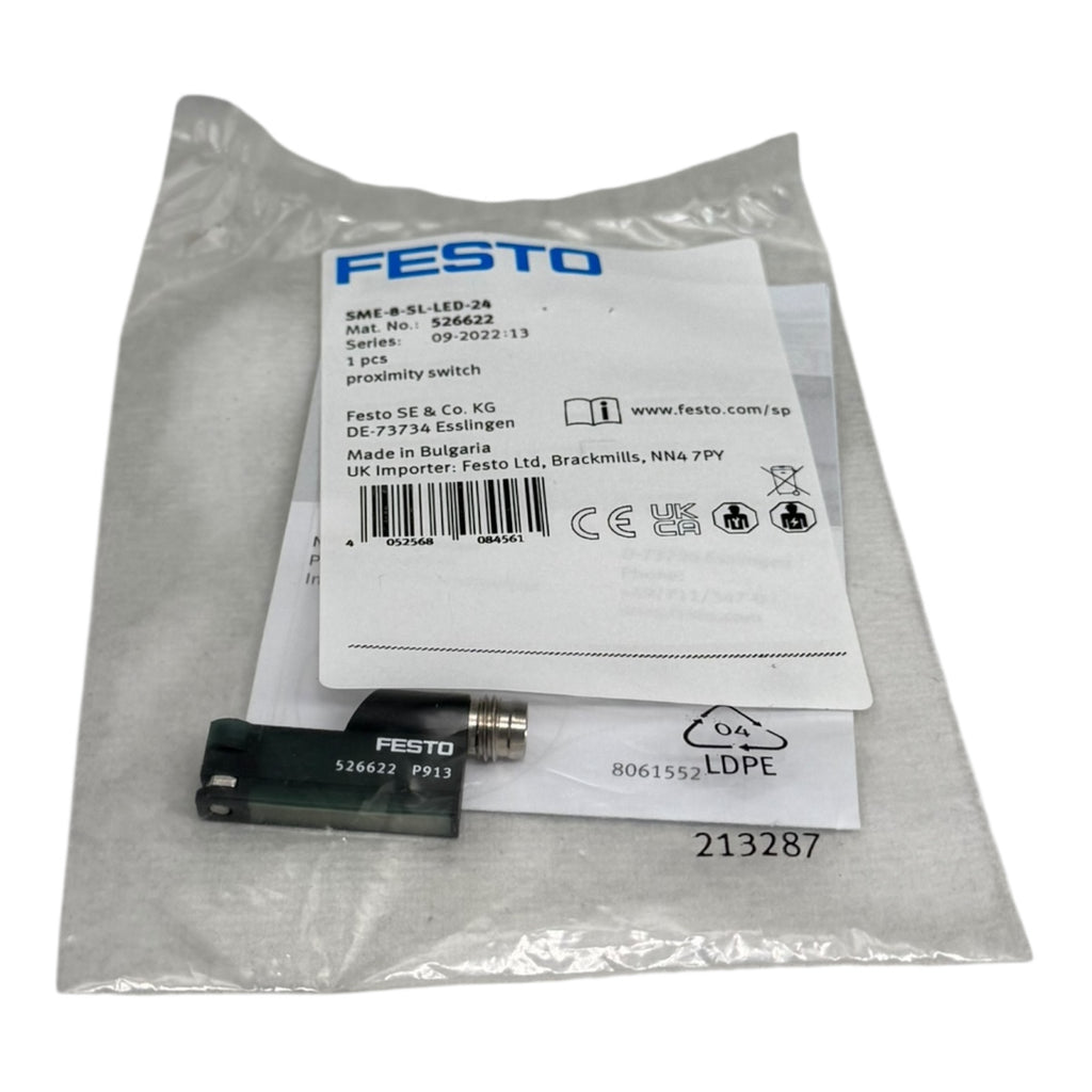 3x Festo SME-8-SL-LED-24 Näherungsschalter 526622 Sensor Proximity Switch