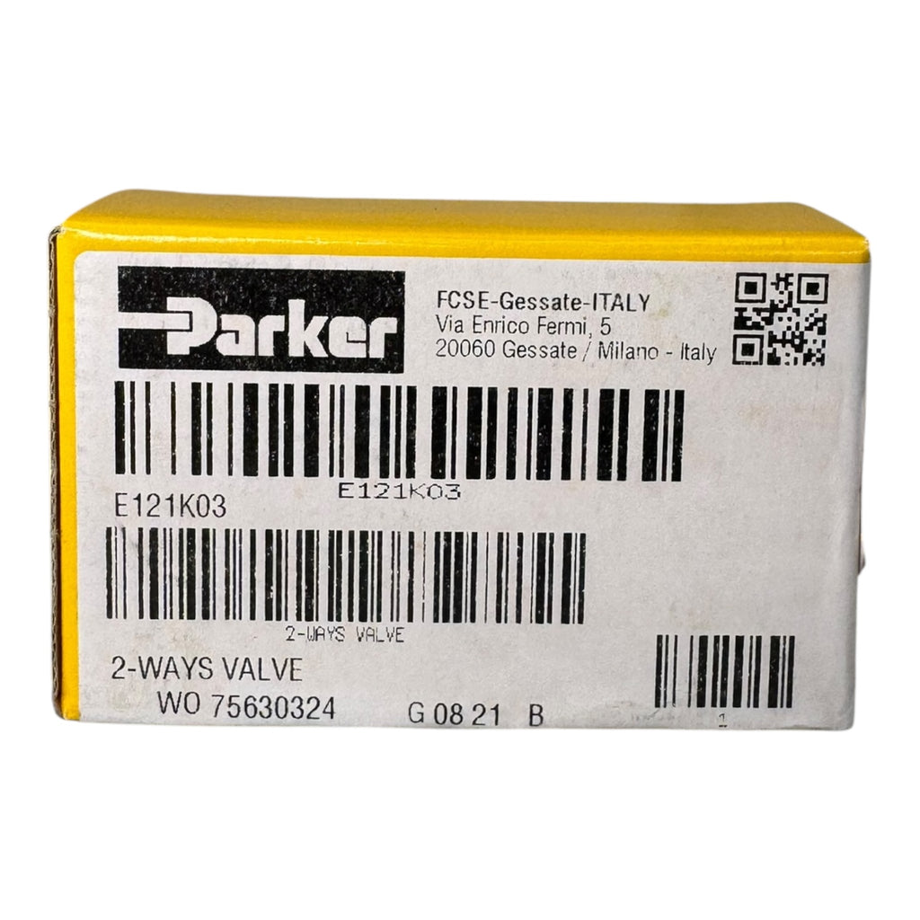 Parker Lucifer E121K03 2/2-Wegeventil Messing Ventil 24V Steuerung Pneumatik