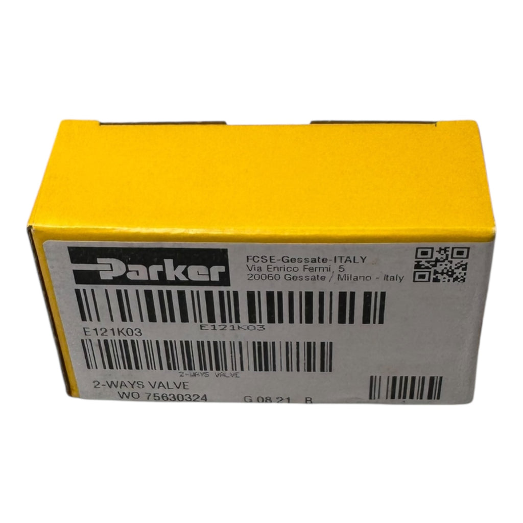 Parker Lucifer E121K03 2/2-Wegeventil Messing Ventil 24V Steuerung Pneumatik