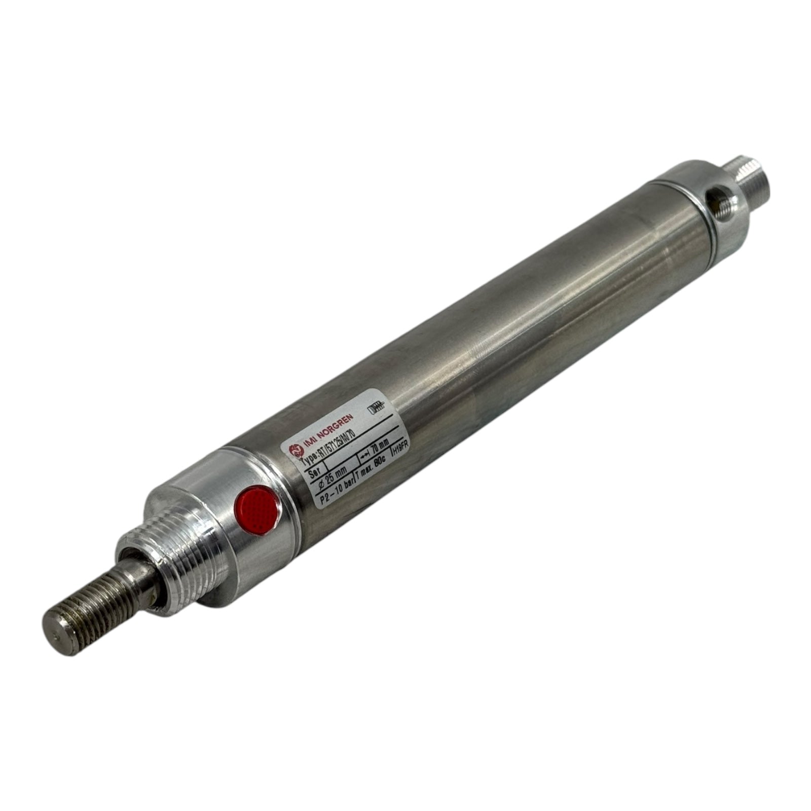 Norgren RT/57125/M/70 Pneumatikzylinder Ø25mm Hub 70mm Edelstahl 10bar