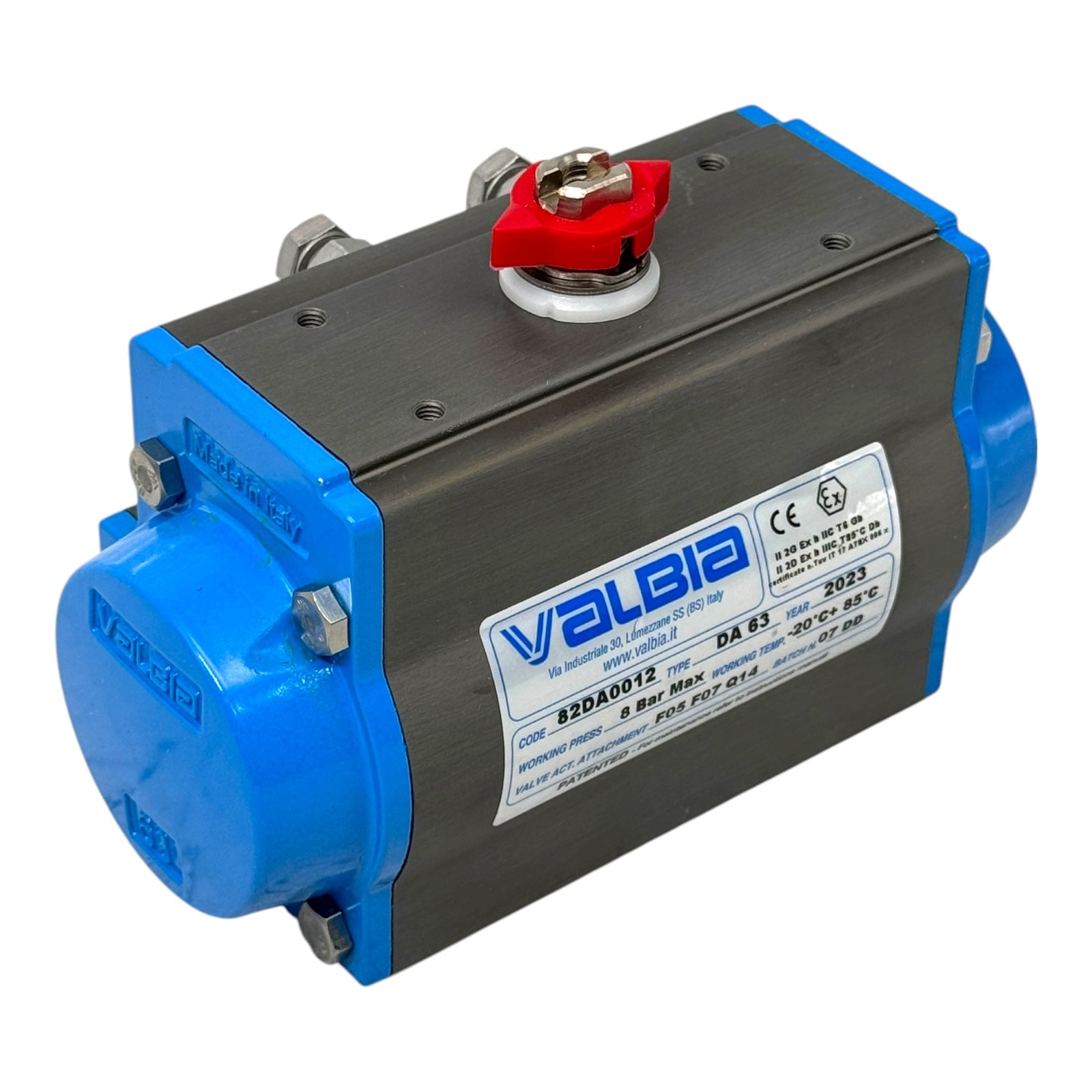 Valbia 82DA0012 DA63 Pneumatikantrieb Doppelwirkend ATEX F05 F07 Q14
