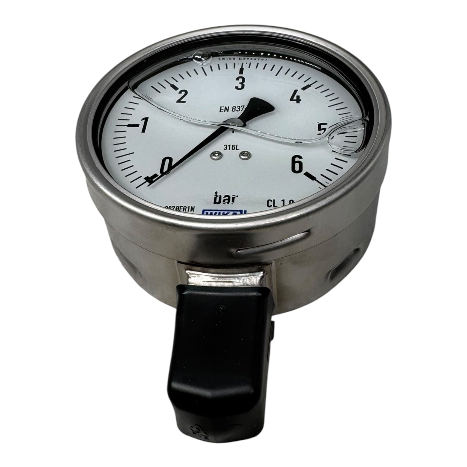WIKA 233.50.100 Manometer 6 bar G1/2B unten 316L Edelstahl Druckmesser