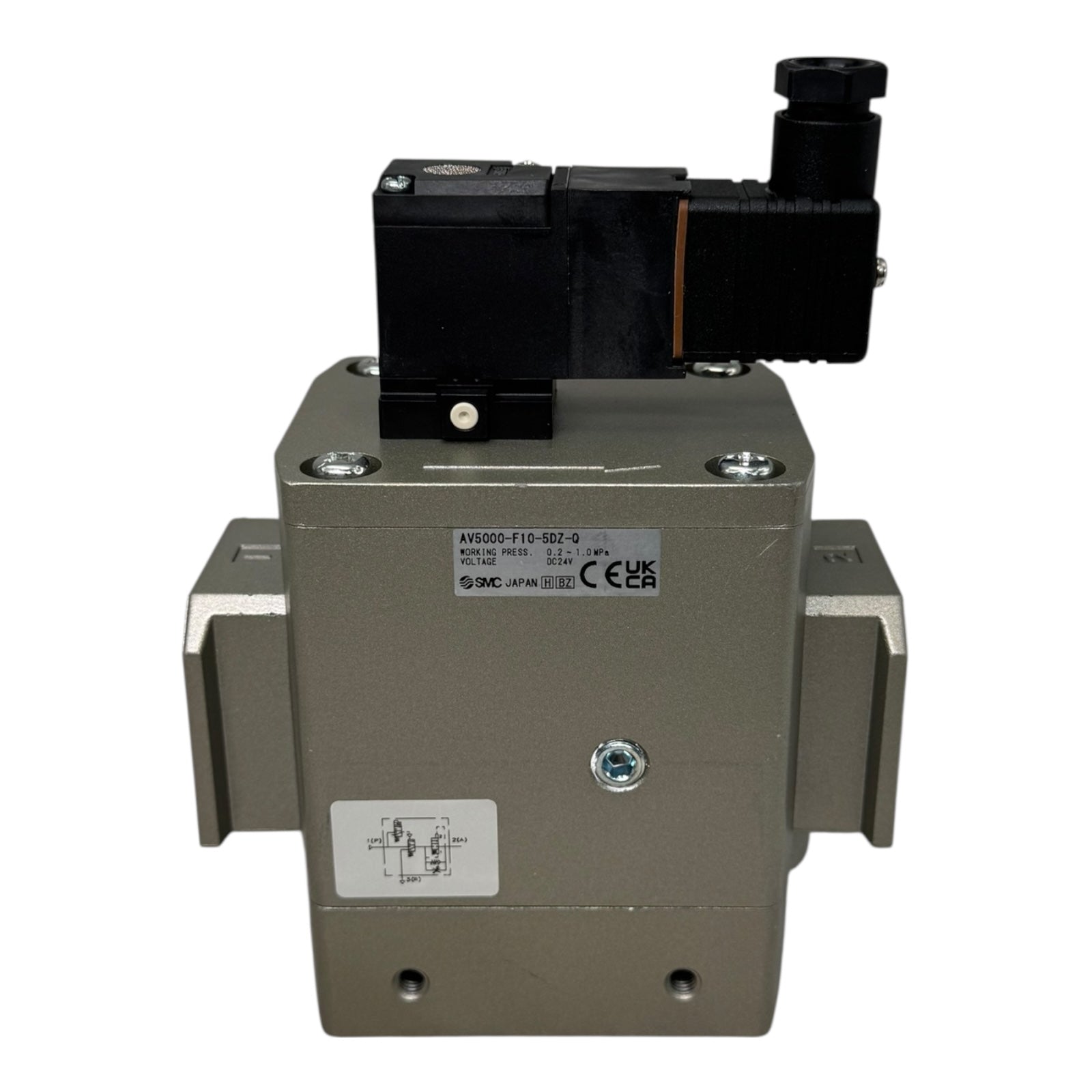 SMC AV5000-F10-5DZ-Q Sicherheitsventil 24V DC Pneumatikventil 1,0 MPa