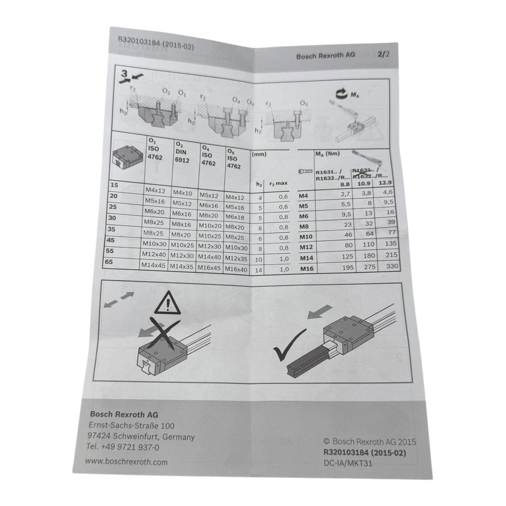 Rexroth R162139422 Linearführungswagen KWD-035-SNH-C0-N-1 Runner Block