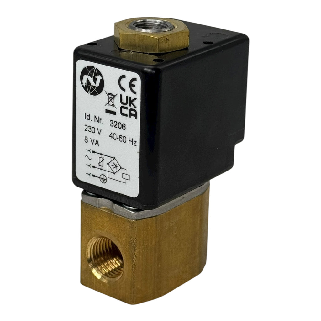 IMI Norgren Herion Magnetventil 9600210 3206 DN2,0 230V 8VA 1/8” Messing Ventil
