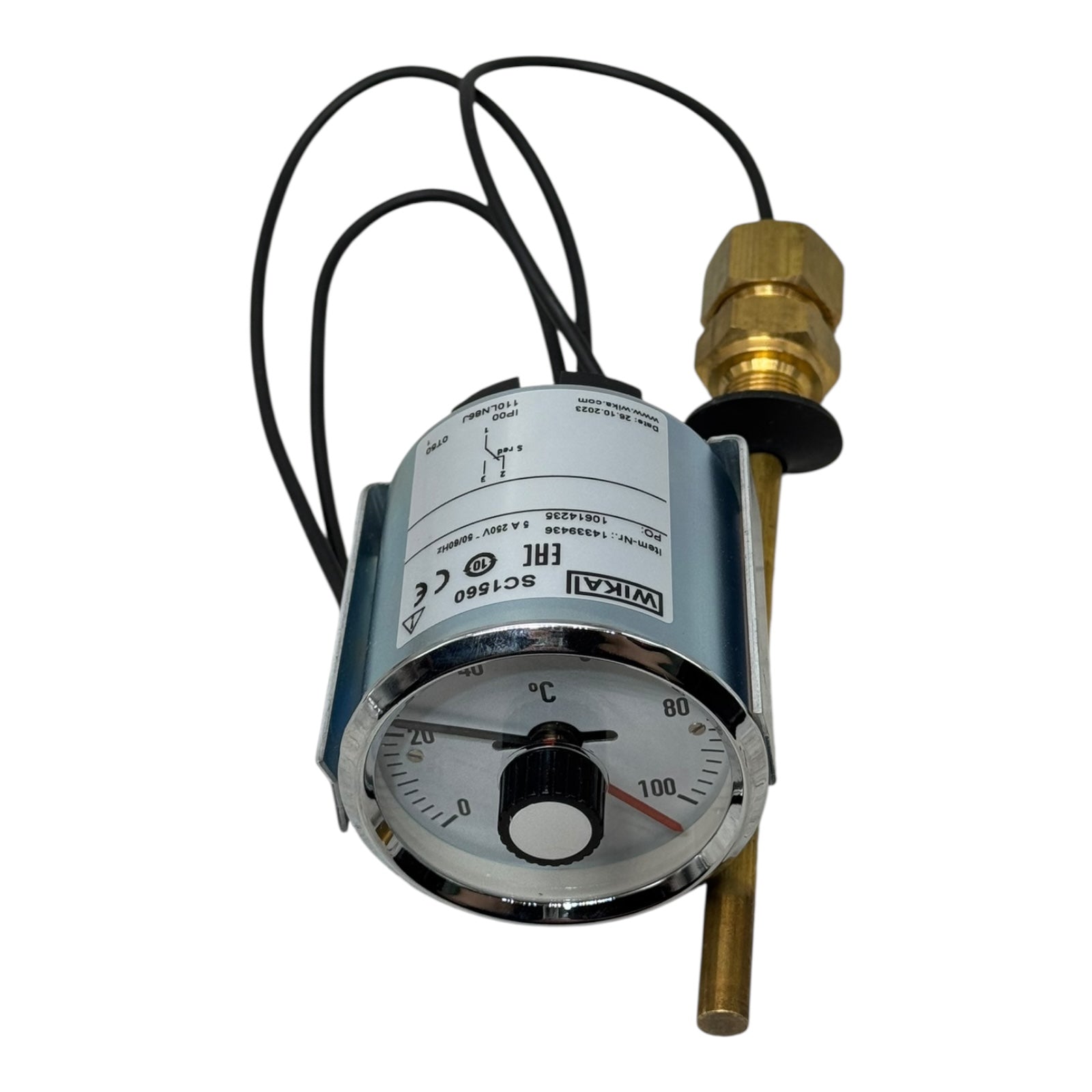 WIKA SC1560 Temperaturregler Thermostat 0–100°C 5A 250V Fühler